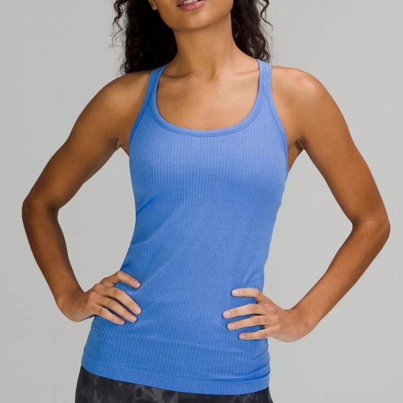 lululemon athletica Tops - Ebb to Street Tank Top, Blue Nile, Size 10